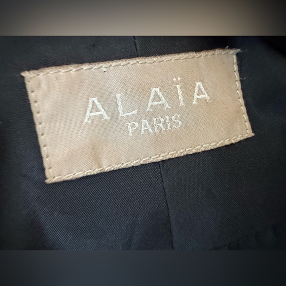 Alaia Black Leather Cropped Jacket size FR 40 - Picture 9 of 16